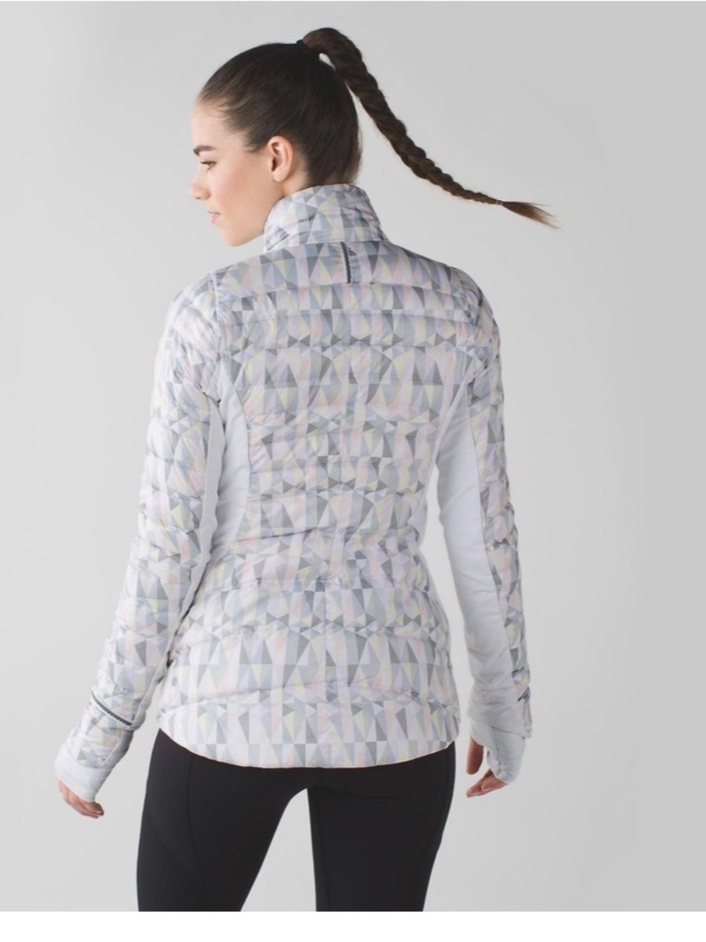 Lululemon Fluff Off Jacket Stained Glass Love Size 6